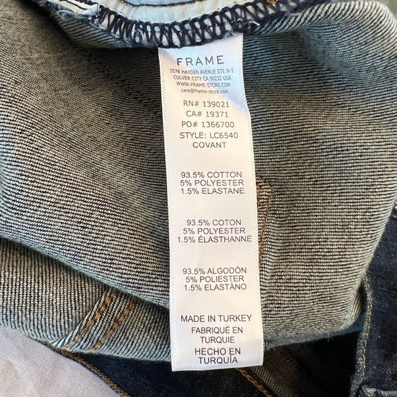 NWT FRAME Women’s “Le Cutoff” Denim Shorts, Size 33 - Picture 6 of 6